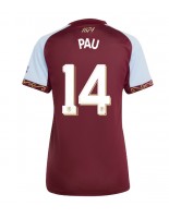 Ženske Nogometnih dresov Aston Villa Pau Torres #14 Domači 2025-26 Kratki rokavi Ženske Nogometnih dresov Aston Villa Pau Torres #14 Domači 2025-26 Kratki rokavi